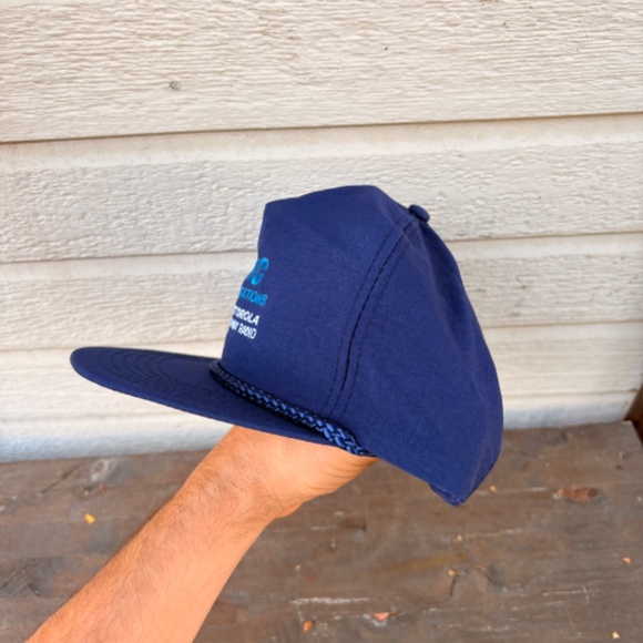 vintage MOTOROLA 2 way radio trucker hat snapback rope - Picture 5 of 6